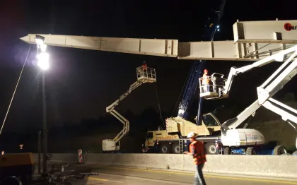passerelle travaux carre senart