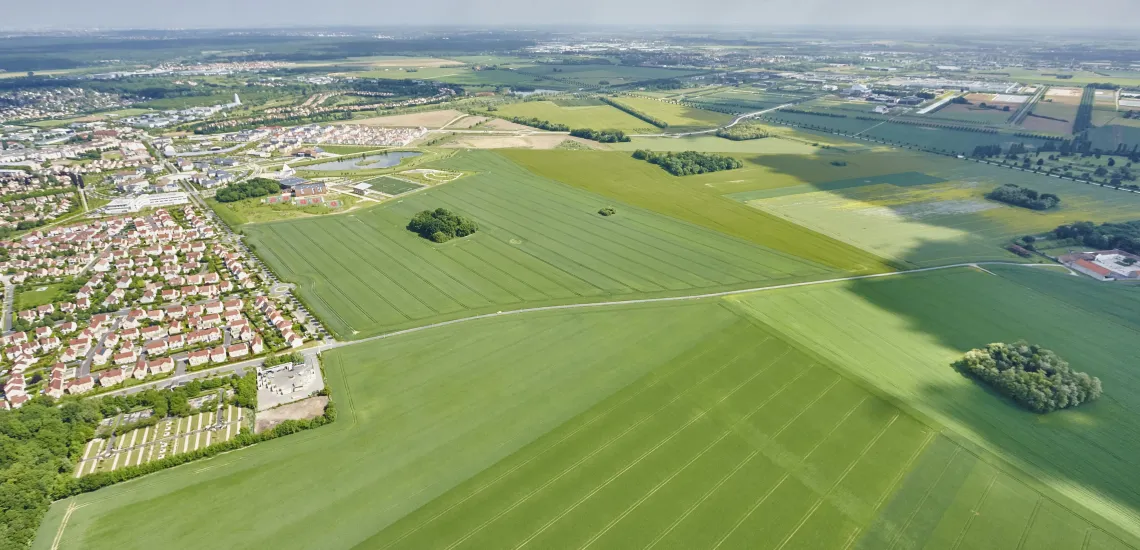 Vue aérienne de la ZAC de Villeray à Saint-Pierre-du-Perray