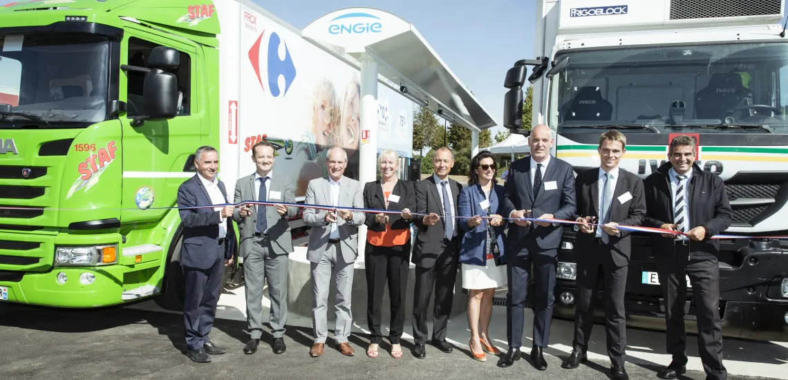 L’EPA Sénart et ENGIE inaugurent les stations GNV