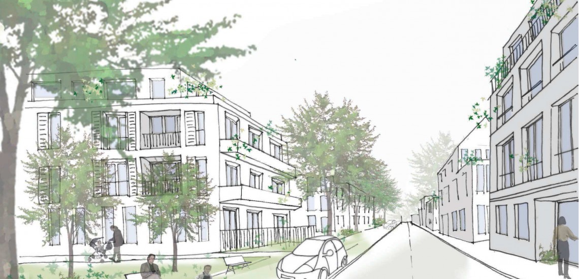 Perspective du renouvellement urbain de la future ZAC de Cesson Centre Perspective du renouvellement urbain de la future ZAC de Cesson Centre